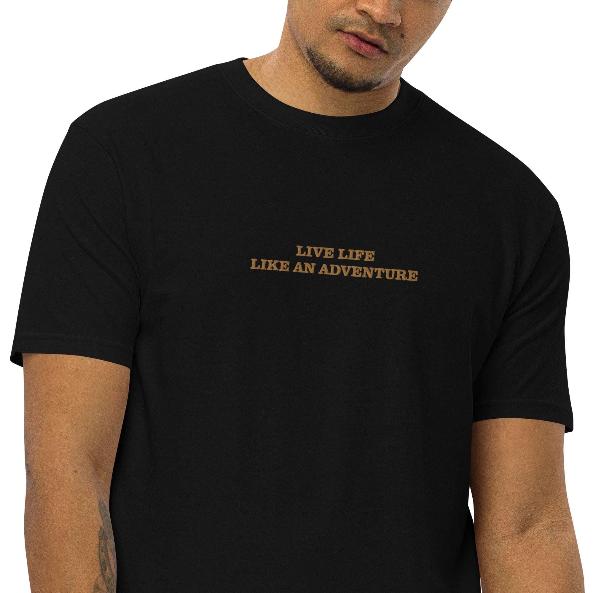 Men’s Premium Embroidered Slogan Tee