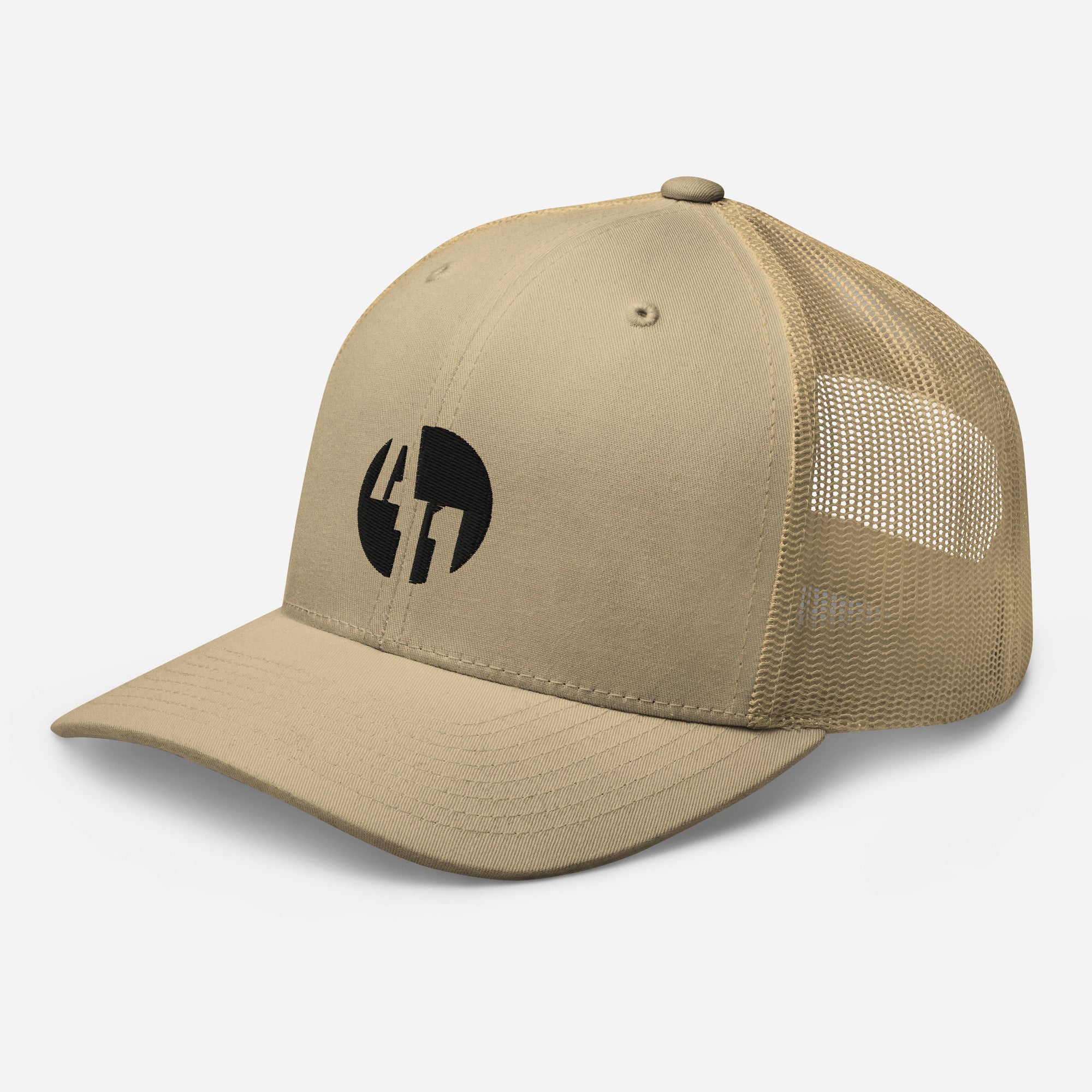 retro trucker hat khaki left front 658b5b1f24b9b