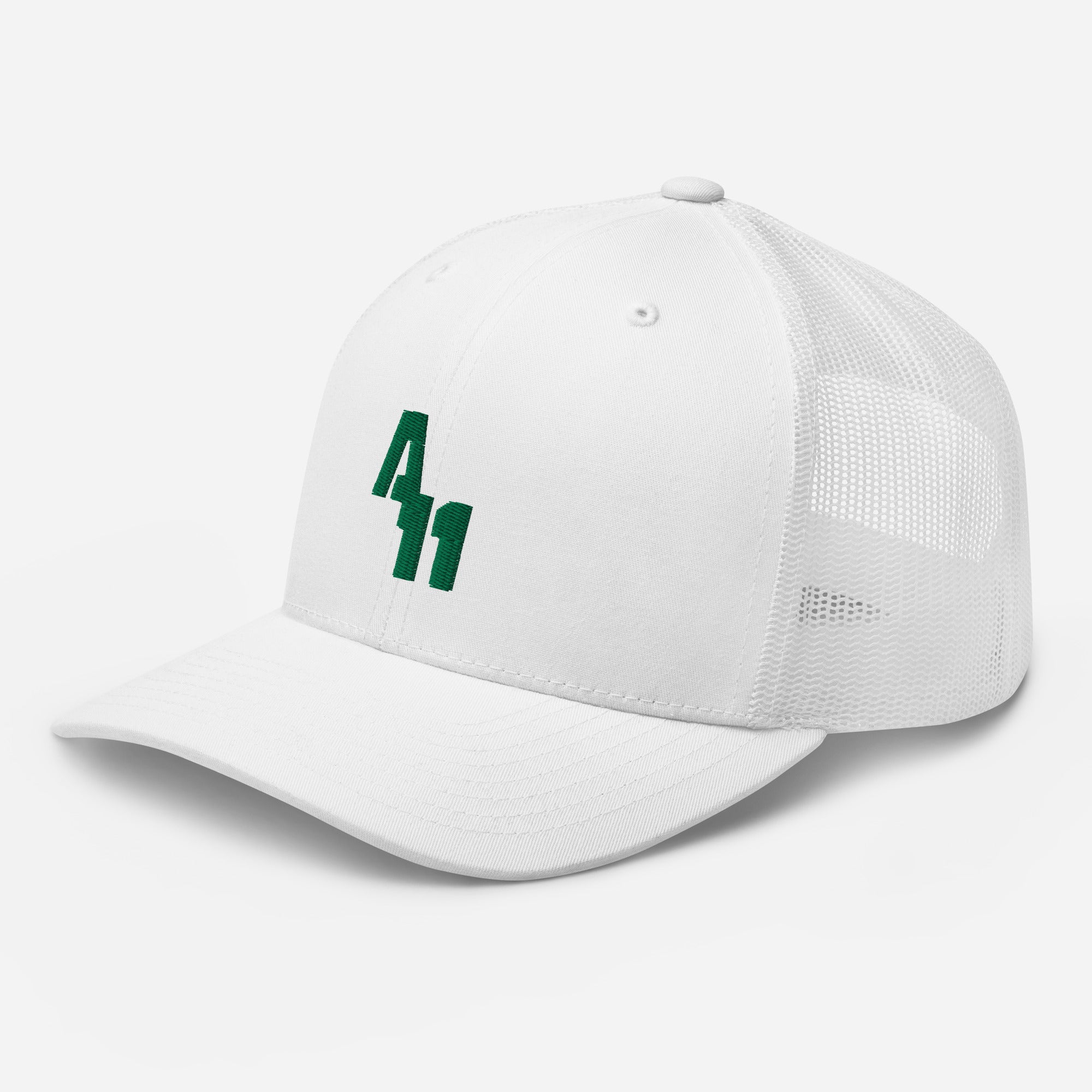 retro trucker hat white left front 659b28772ec58