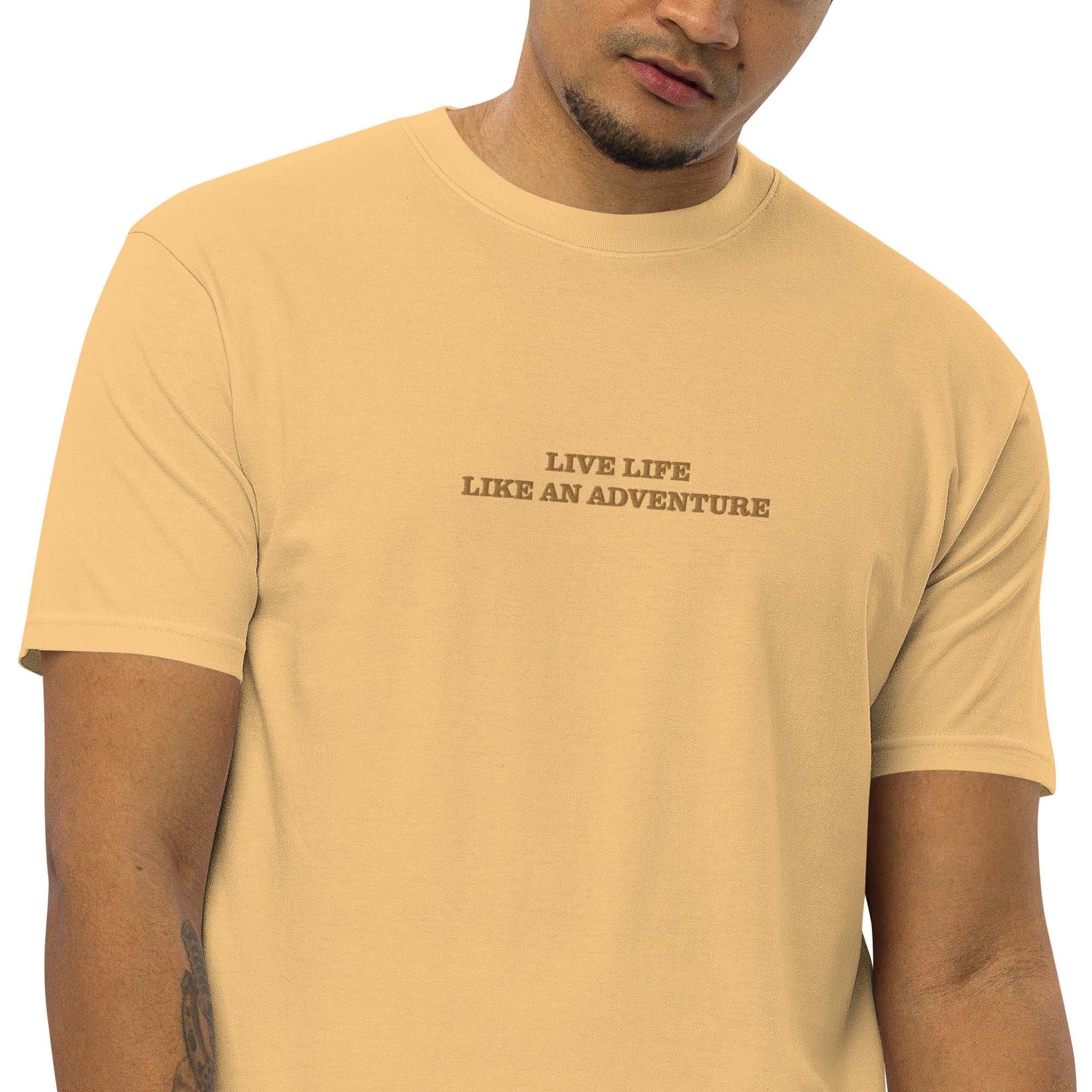 Men’s Premium Embroidered Slogan Tee