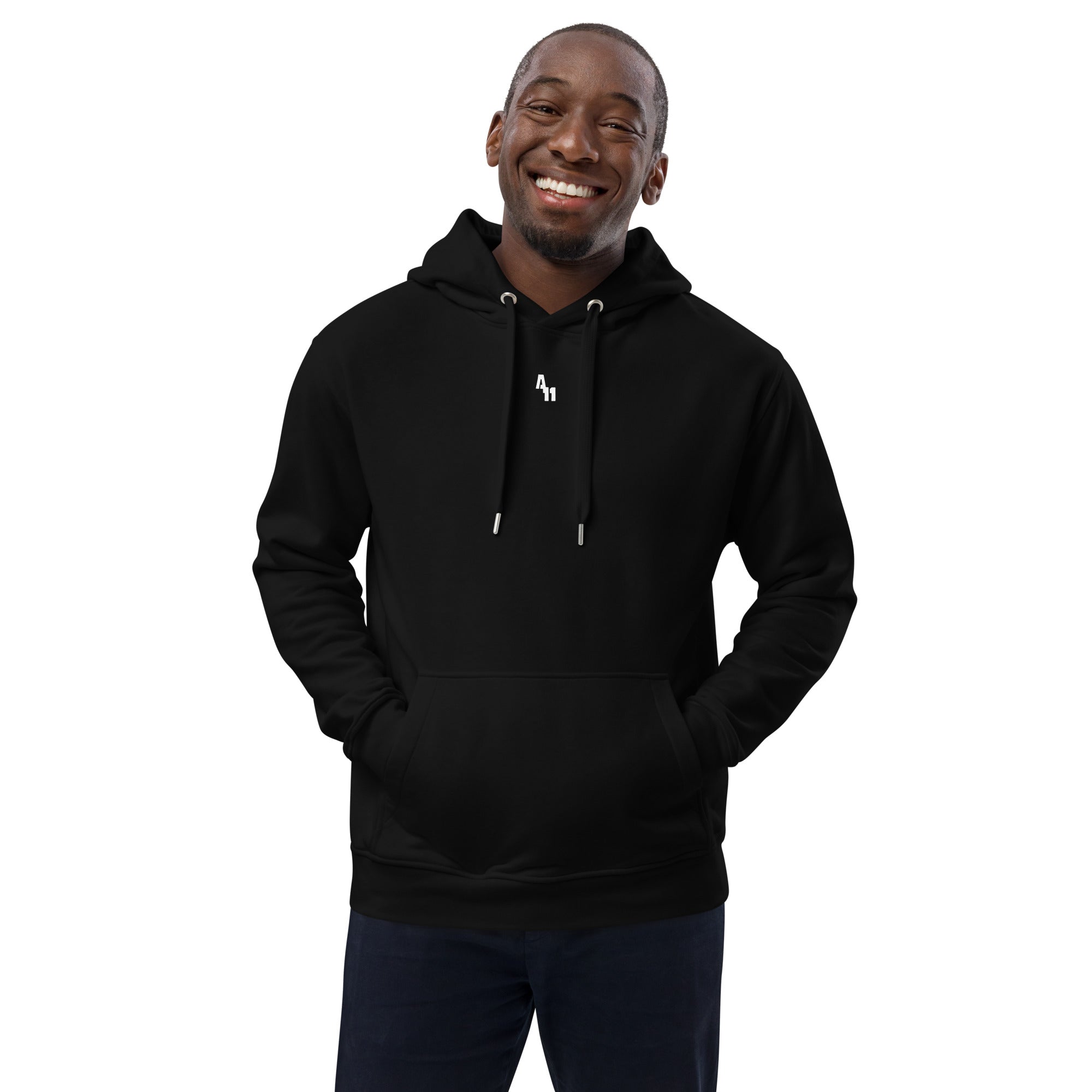 Premium Black Centerpiece Hoodie