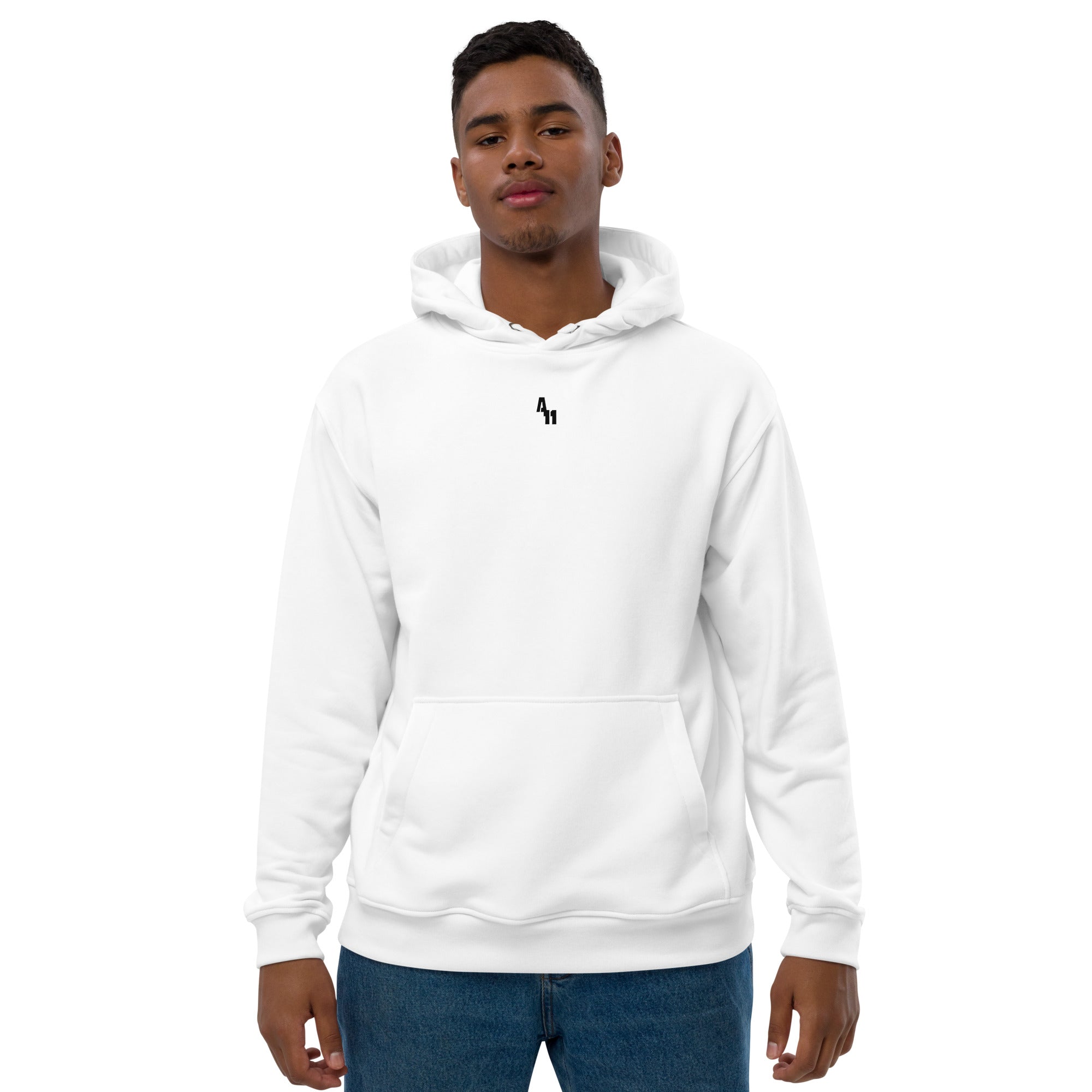 Premium White Centerpiece Hoodie