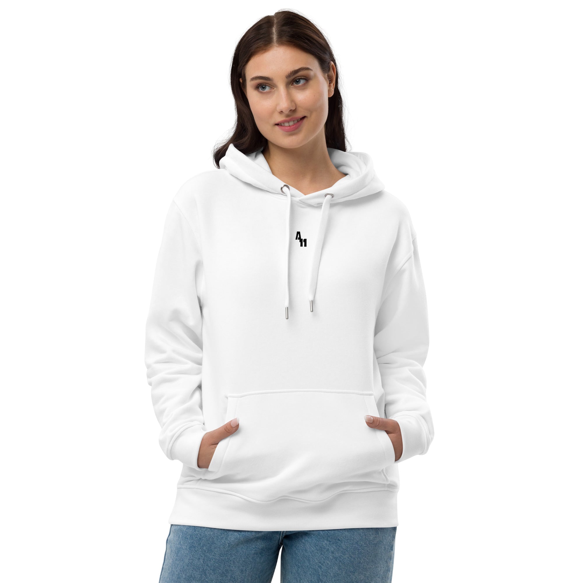 Premium White Centerpiece Hoodie