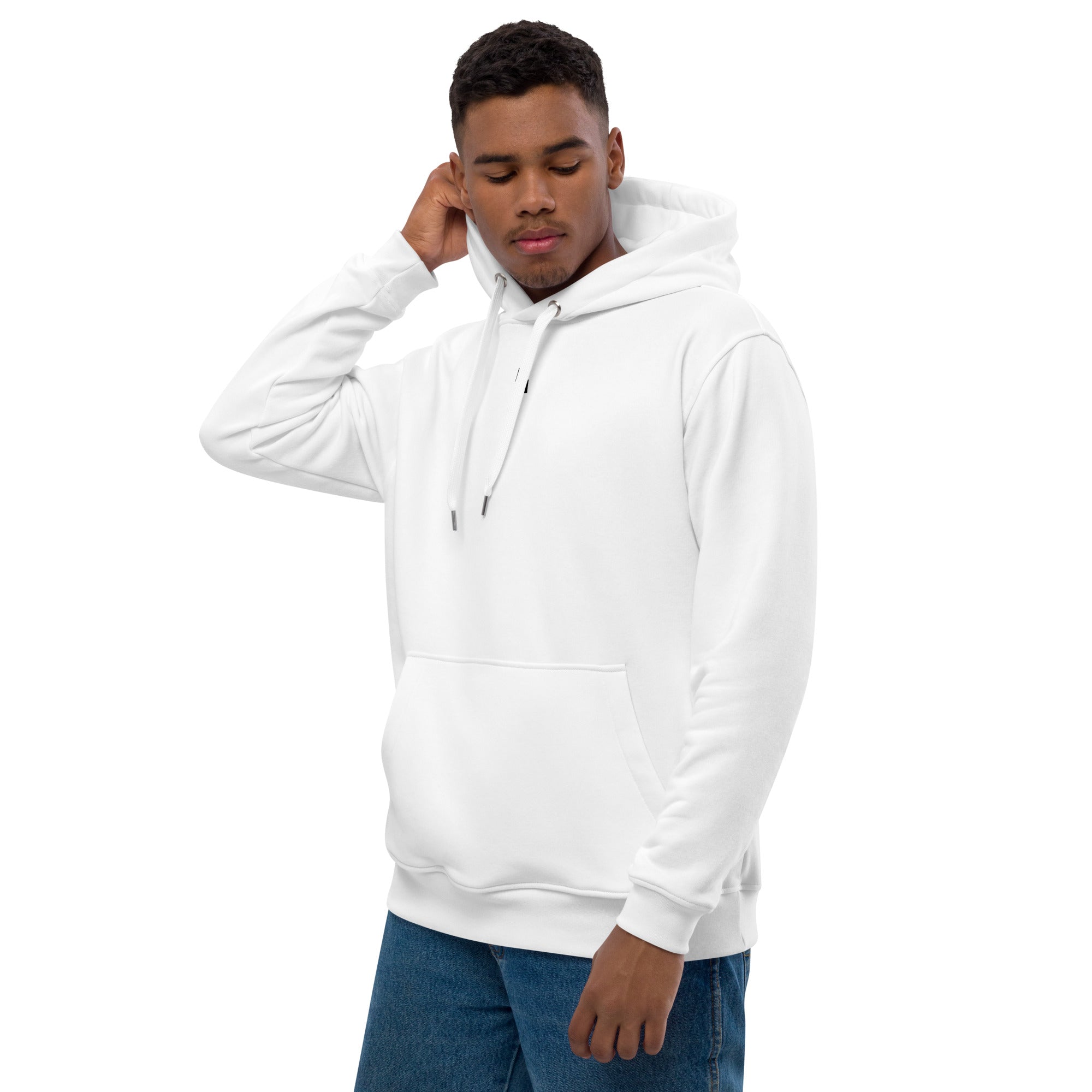 Premium White Centerpiece Hoodie