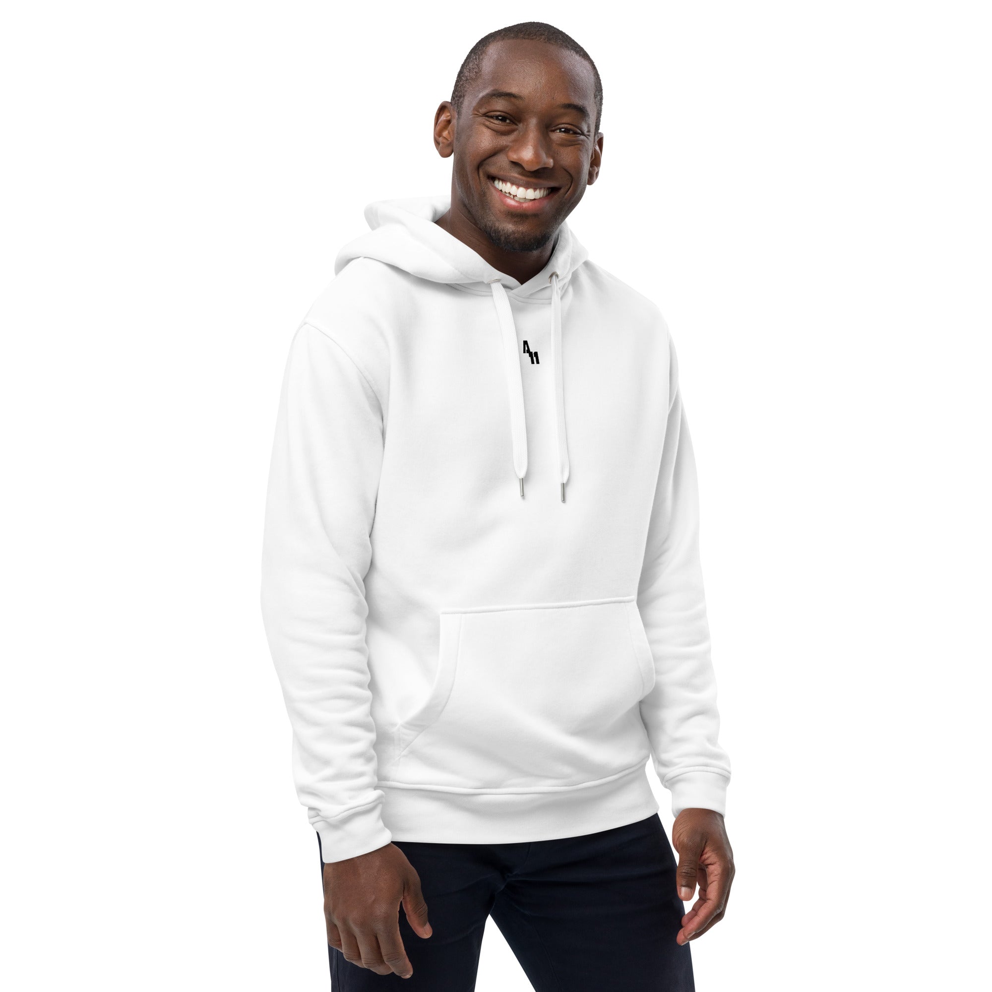 Premium White Centerpiece Hoodie