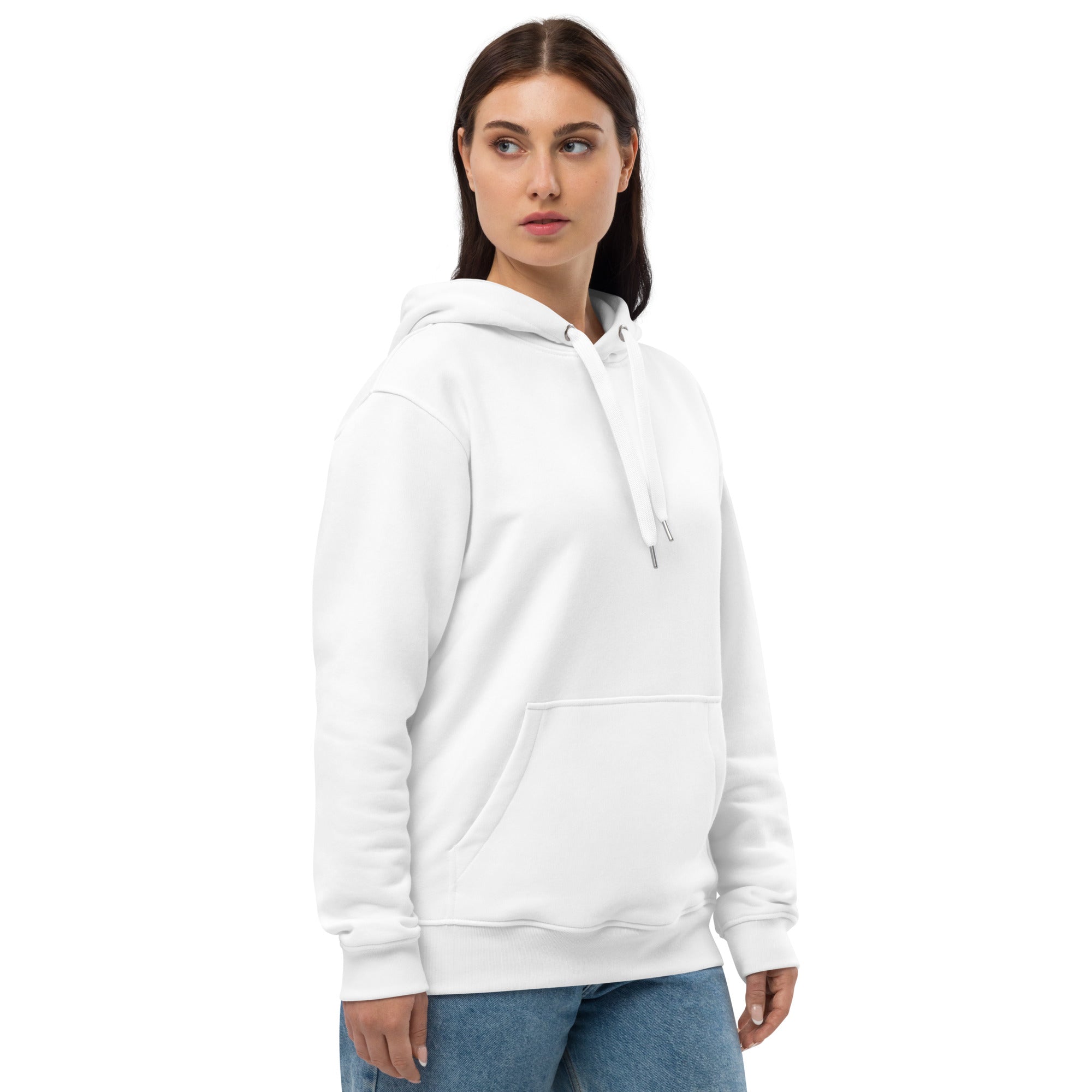 Premium White Centerpiece Hoodie